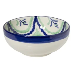 Xenos Schaal flor - groen/blauw - ø25 cm- Schalen