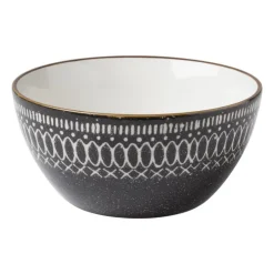 Xenos Schaal middel Yara - zwart- ⌀15 cm- Schalen|Kommen
