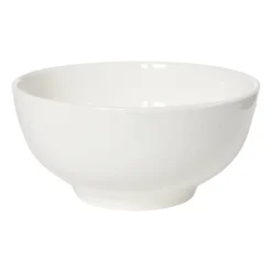 Xenos Schaal rond – wit – 18x9 cm- Schalen