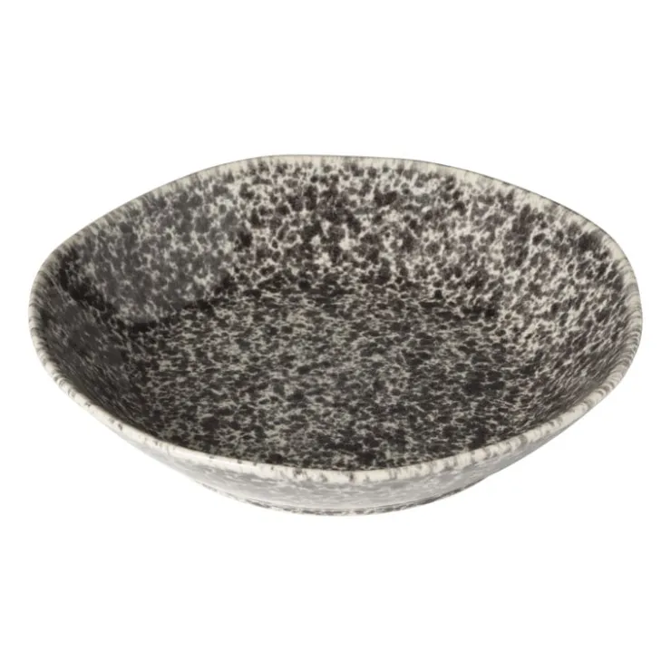 Xenos Schaal Roots - zwart/wit - ø28x5.8 cm- Schalen