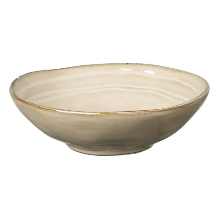 Xenos Schaal Toscane - beige - ø11x3.5 cm- Schalen|Kommen