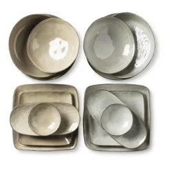 Xenos Schaal Toscane - beige - ø11x3.5 cm- Schalen|Kommen