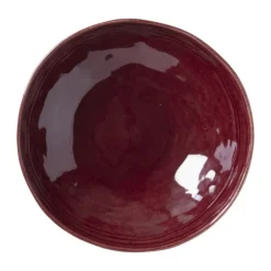 Xenos Schaal Toscane - bordeauxrood - ø30x9 cm- Schalen