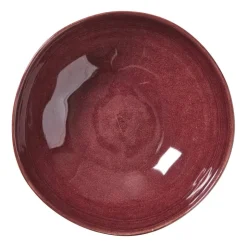 Xenos Schaal Toscane - bordeauxrood - ø24x7.5 cm- Schalen
