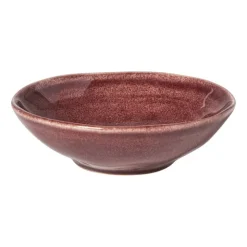 Xenos Schaal Toscane - bordeauxrood - ø11.8x2.5 cm- Schalen|Kerstservies
