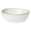 Xenos Schaal Toscane - wit - ø22.8 cm- Schalen|Kommen