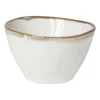 Xenos Schaal Toscane - wit - ø11x6.5 cm- Schalen|Kommen