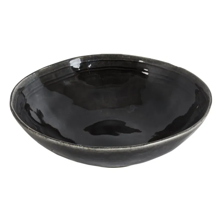 Xenos Schaal Toscane - zwart - ø30 cm- Schalen