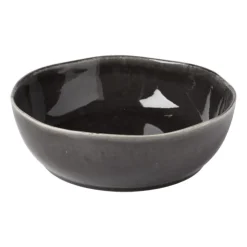 Xenos Schaal Toscane - zwart - ø22.8 cm- Schalen|Kommen