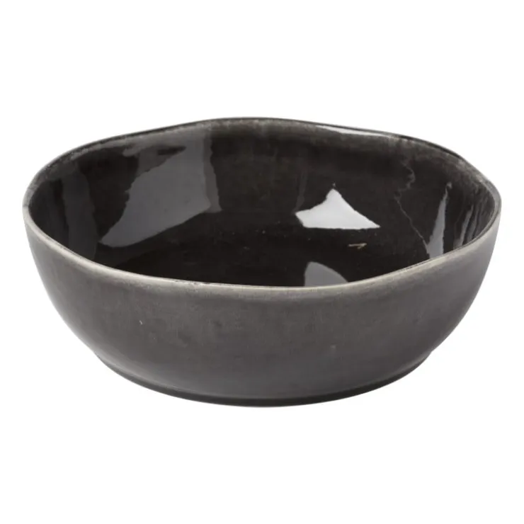 Xenos Schaal Toscane - zwart - ø22.8 cm- Schalen|Kommen