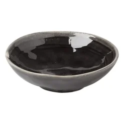 Xenos Schaal Toscane - zwart - ø11x3.5 cm- Schalen|Kommen