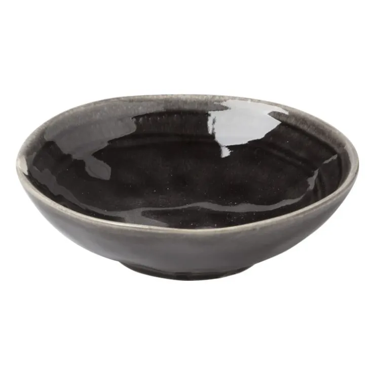 Xenos Schaal Toscane - zwart - ø11x3.5 cm- Schalen|Kommen