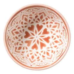Xenos Schaaltje Abby klein - blauw/roze - ø9x4.6 cm- Tapasservies|Schalen
