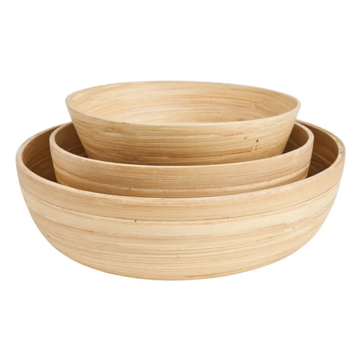 Xenos Schaaltje bamboe - ⌀12 cm- Buitenservies|Schalen