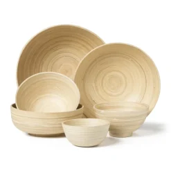 Xenos Schaaltje bamboe - ⌀12 cm- Buitenservies|Schalen
