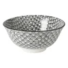 Xenos Schaaltje black print boog - ø16x6.5 cm- Schalen
