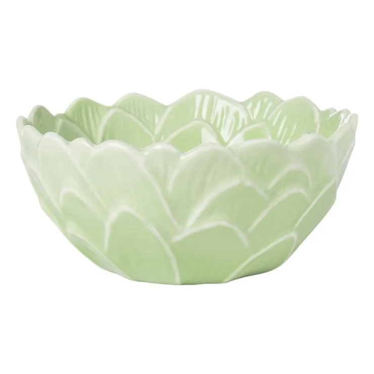 Xenos Schaaltje bloem - groen - ø14.5x6.6 cm- Schalen