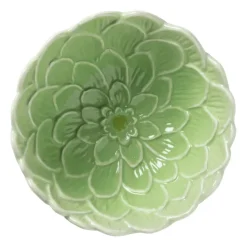 Xenos Schaaltje bloem - groen - ø14.5x6.6 cm- Schalen