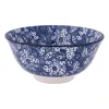 Xenos Schaaltje blue print - botanic - ⌀15 cm- Schalen|Kommen