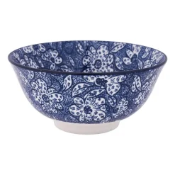 Xenos Schaaltje blue print - botanic - ⌀15 cm- Schalen|Kommen