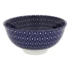 Xenos Schaaltje blue print - diamonds - ⌀12 cm- Schalen|Kommen