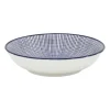 Xenos Schaaltje blue print - stripes - ⌀14 cm- Tapasservies|Schalen