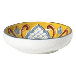 Xenos Schaaltje Carlos klein - geel/blauw - ø8.7x2.4 cm- Tapasservies|Schalen