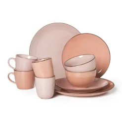 Xenos Schaaltje Emma - terra roze - ø7x3.5 cm- Schalen
