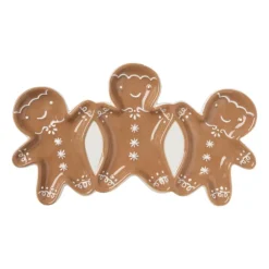 Xenos Schaaltje gingerbread - bruin - 14.9x25.8 cm- Schalen