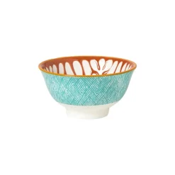Xenos Schaaltje Nane klein - oranje/blauw - ø9.2x4.8 cm- Tapasservies|Schalen