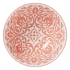 Xenos Schaaltje Nora - groen/roze - ø15.8x7.3 cm- Tapasservies|Schalen