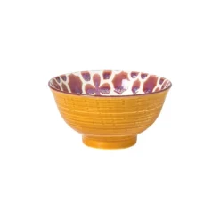 Xenos Schaaltje Nore klein - paars/geel - ø9.2x4.8 cm- Tapasservies|Schalen