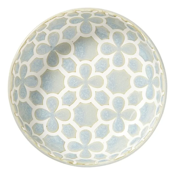 Xenos Schaaltje Nori rond - lichtblauw/wit - ø12x3.5 cm- Sushi Servies|Tapasservies