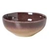 Xenos Schaaltje Olivia - bordeauxrood/beige - ø16.8x7 cm- Schalen