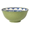 Xenos Schaaltje Rene groot - groen/blauw - ø15.8x7.3 cm- Tapasservies|Schalen