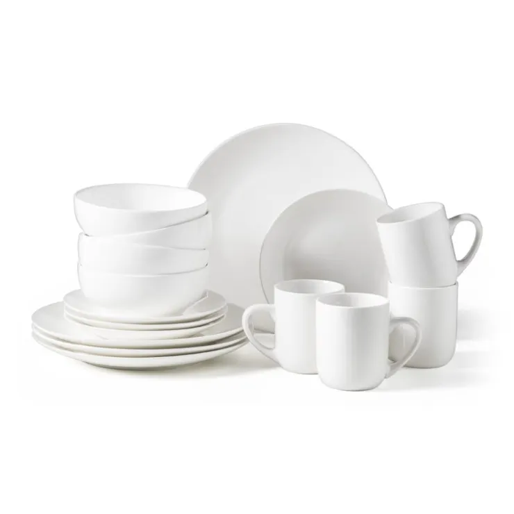 Xenos Schaaltje rond – wit – 11.5x6 cm- Schalen|Kommen