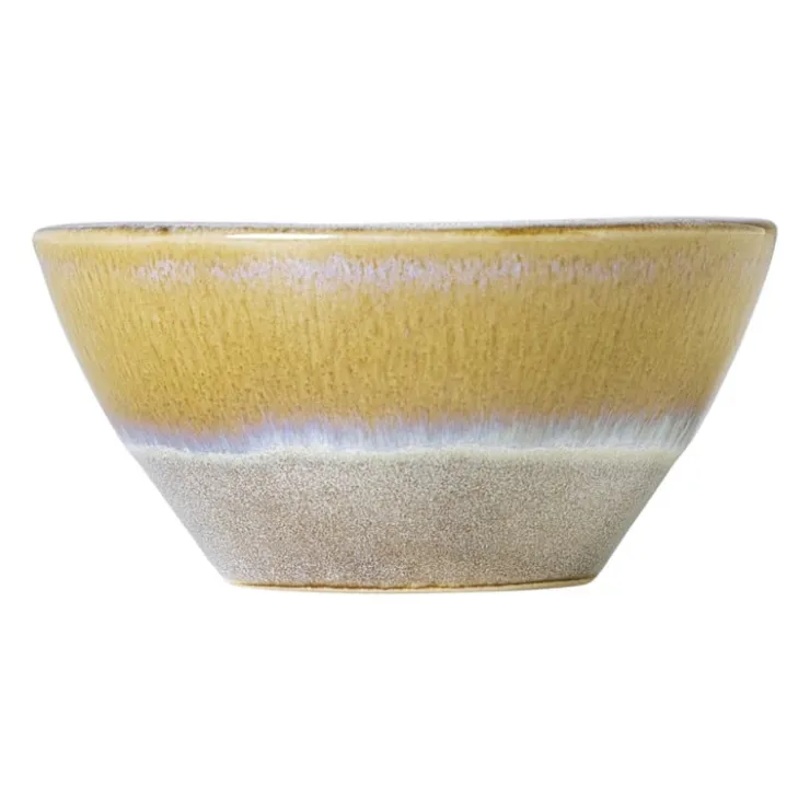 Xenos Schaaltje roots - oker - ø8.5x4 cm- Schalen