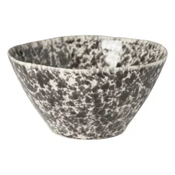 Xenos Schaaltje Roots - zwart/wit - ø15.7x8.2 cm- Schalen