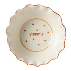Xenos Schaaltje yummie - roze/rood - ø16x6 cm- Schalen