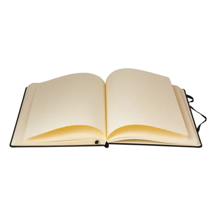 Xenos Schetsboek A4 - zwart - 80 vellen- Kleurboeken