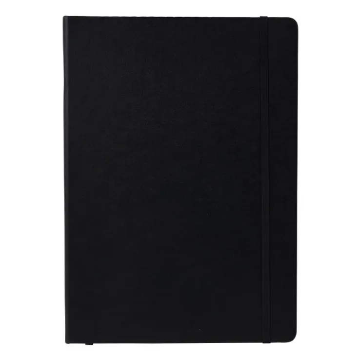 Xenos Schetsboek A4 - zwart - 80 vellen- Kleurboeken