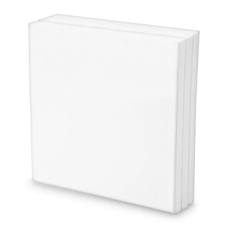 Xenos Schildersdoek canvas - 20x20 cm - set van 3- Schildersdoeken