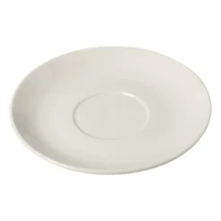 Xenos Schotel voor koffiekopje - porselein - ø15x2 cm- Thee Accessoires
