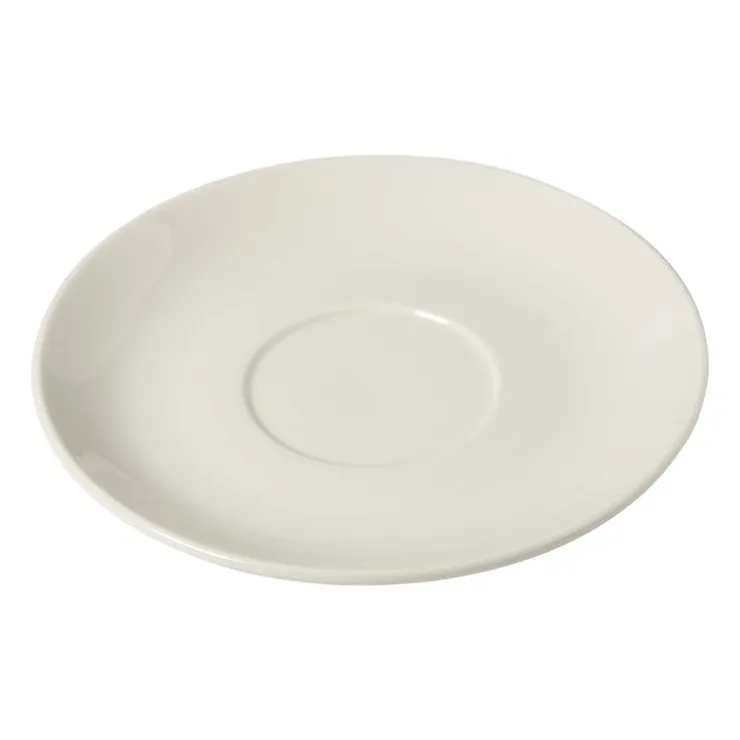 Xenos Schotel voor koffiekopje - porselein - ø15x2 cm- Thee Accessoires