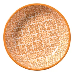 Xenos Schoteltje Anke - groen/oranje - ø9.7x2 cm- Tapasservies|Schalen