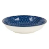 Xenos Schoteltje blue print - diamonds - ⌀9.5 cm- Sushi Servies|Tapasservies