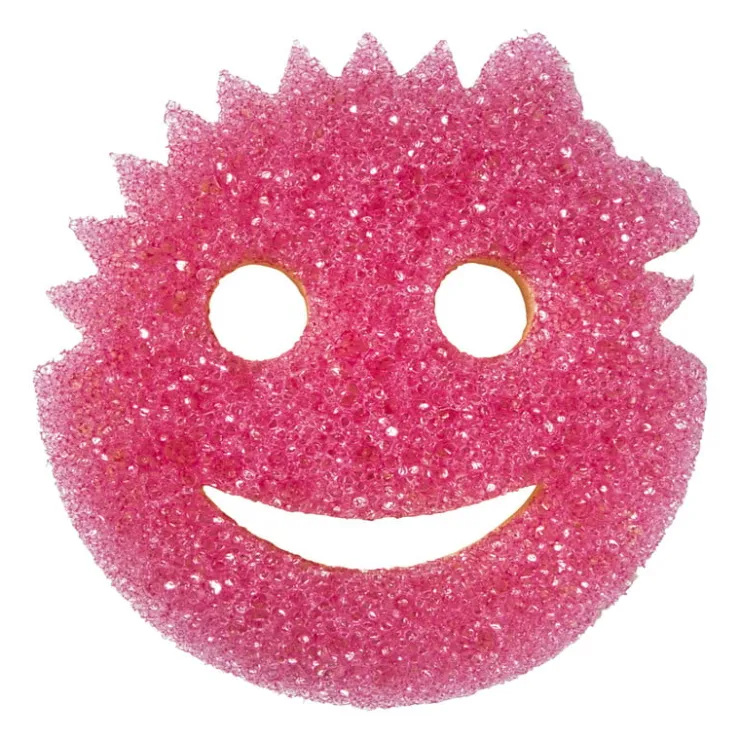 Xenos Scrub mommy - roze - ø10.7 cm- Schuursponsjes