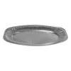 Xenos Serveerschaal - aluminium - 2.4x35.2x24.7 cm - set van 3- Wegwerpservies