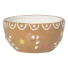 Xenos Serveerschaaltje gingerbread - bruin - ø14x6.9 cm- Schalen