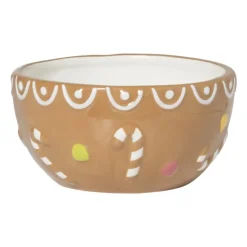Xenos Serveerschaaltje gingerbread - bruin - ø14x6.9 cm- Schalen